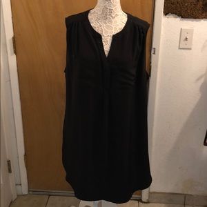 Attention black shirt dress